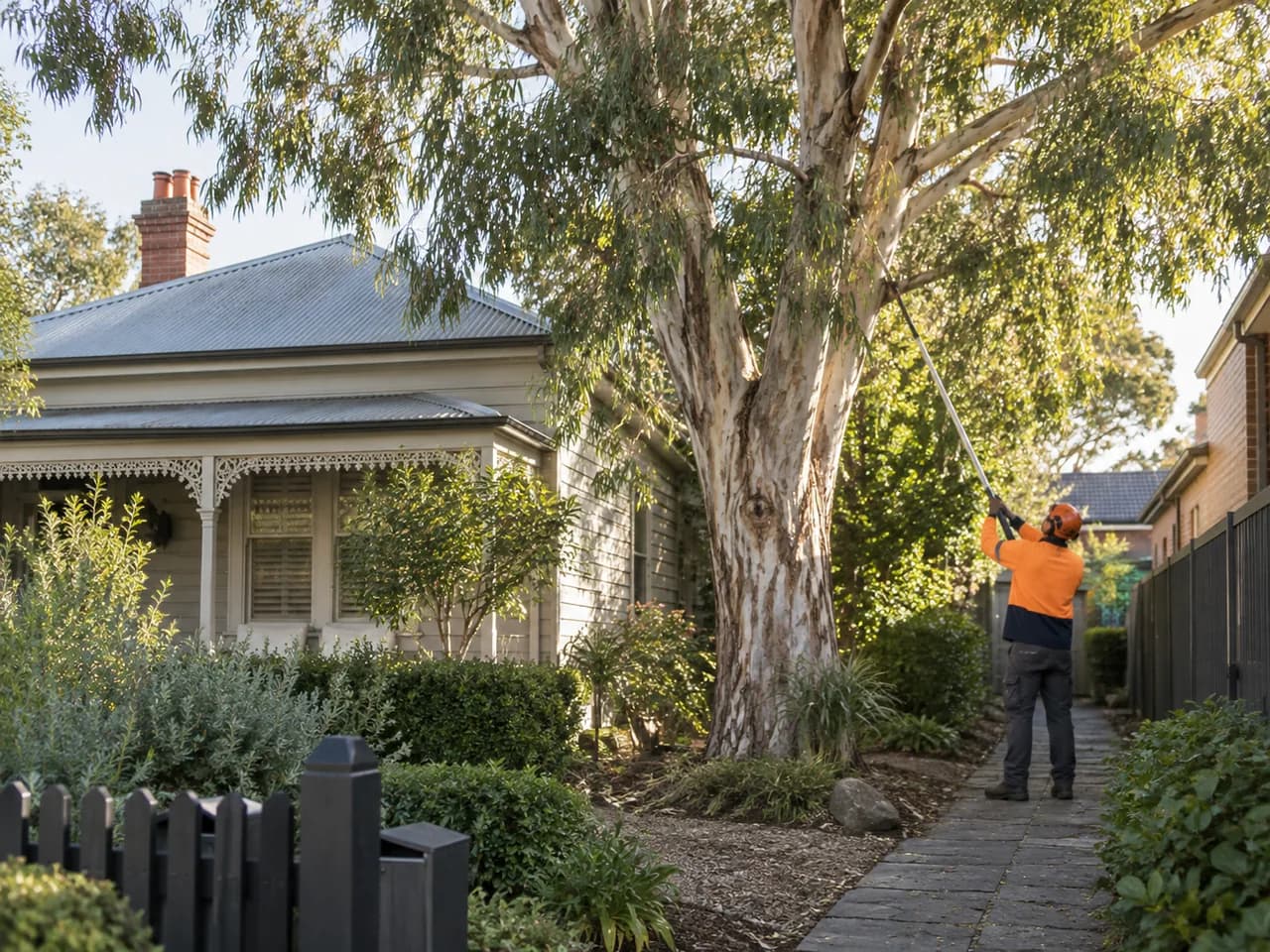 Illustrative local tree and access context in Melbourne